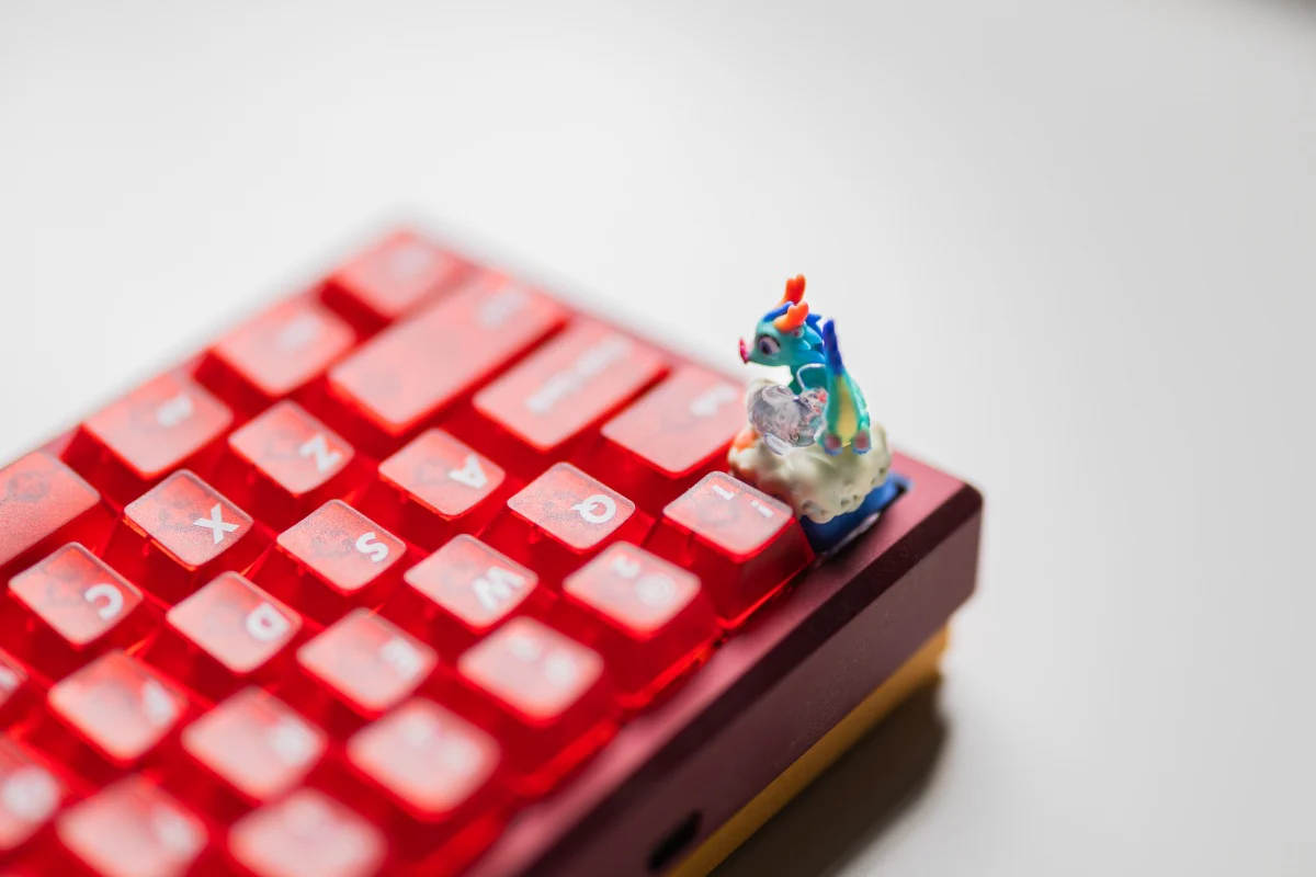 [In Stock] Cagedbird Azure Dragon Artisan Keycaps - Image 15