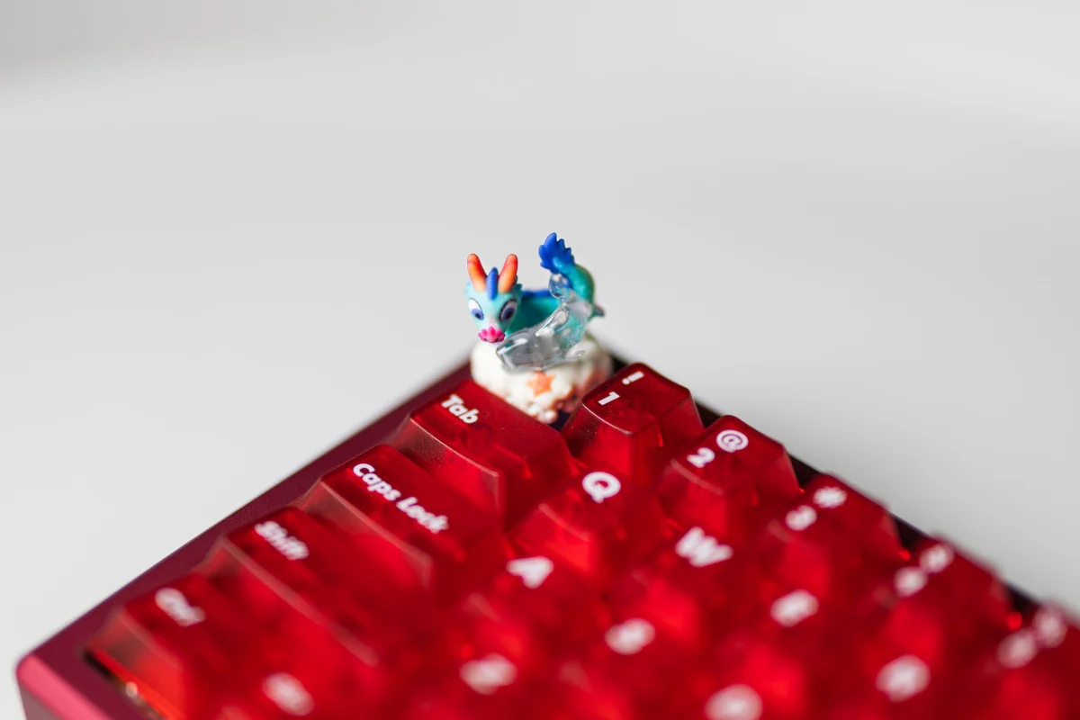 [In Stock] Cagedbird Azure Dragon Artisan Keycaps - Image 16