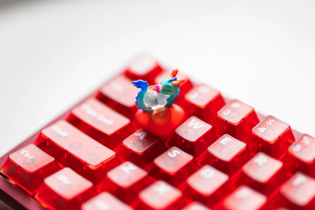 [In Stock] Cagedbird Azure Dragon Artisan Keycaps - Image 18