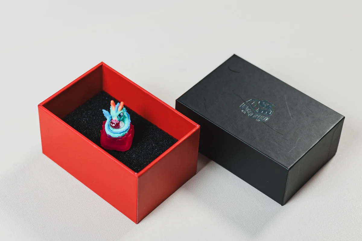 [In Stock] Cagedbird Azure Dragon Artisan Keycaps - Image 5