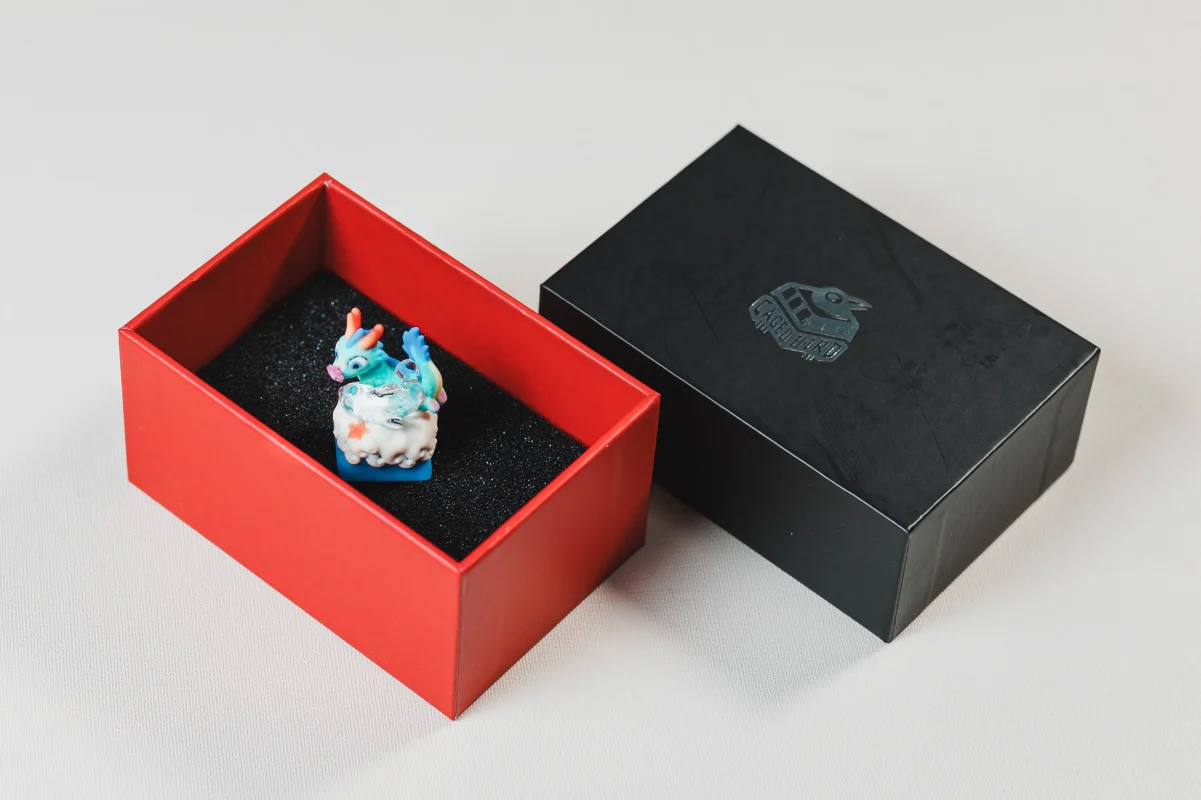 [In Stock] Cagedbird Azure Dragon Artisan Keycaps - Image 8