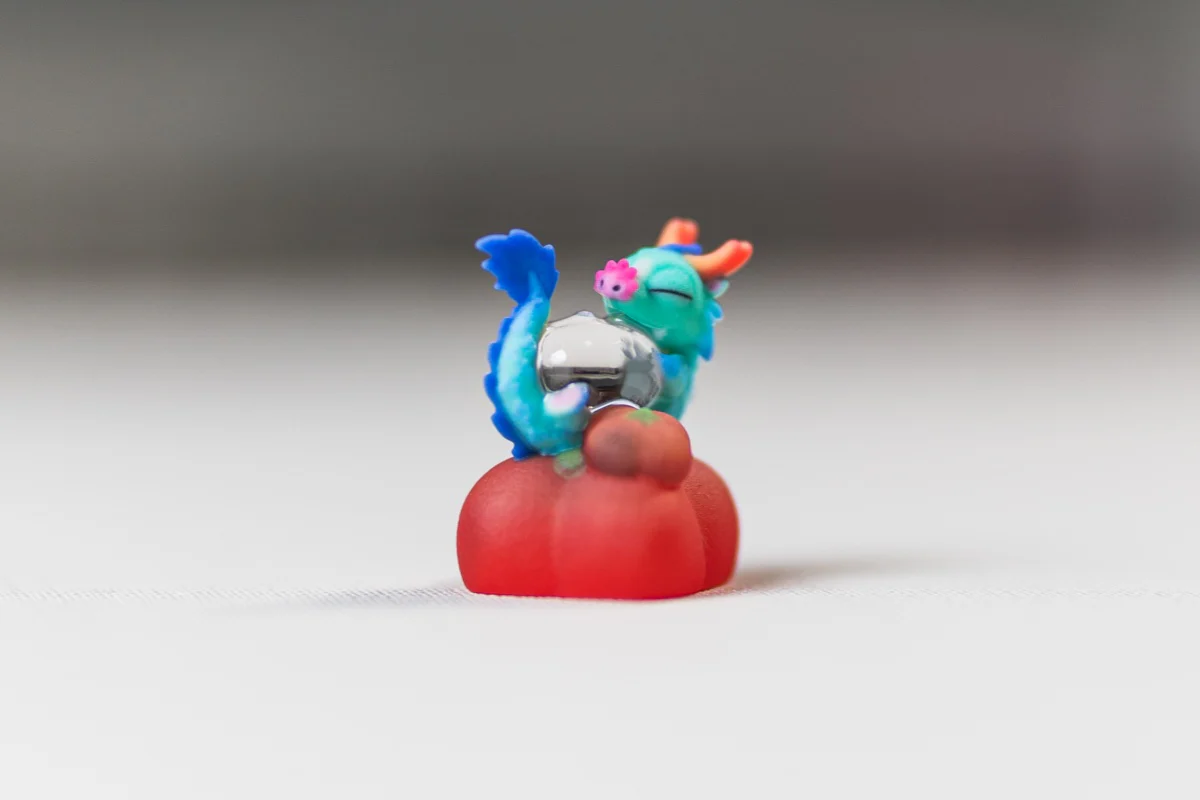 [In Stock] Cagedbird Azure Dragon Artisan Keycaps - Image 9