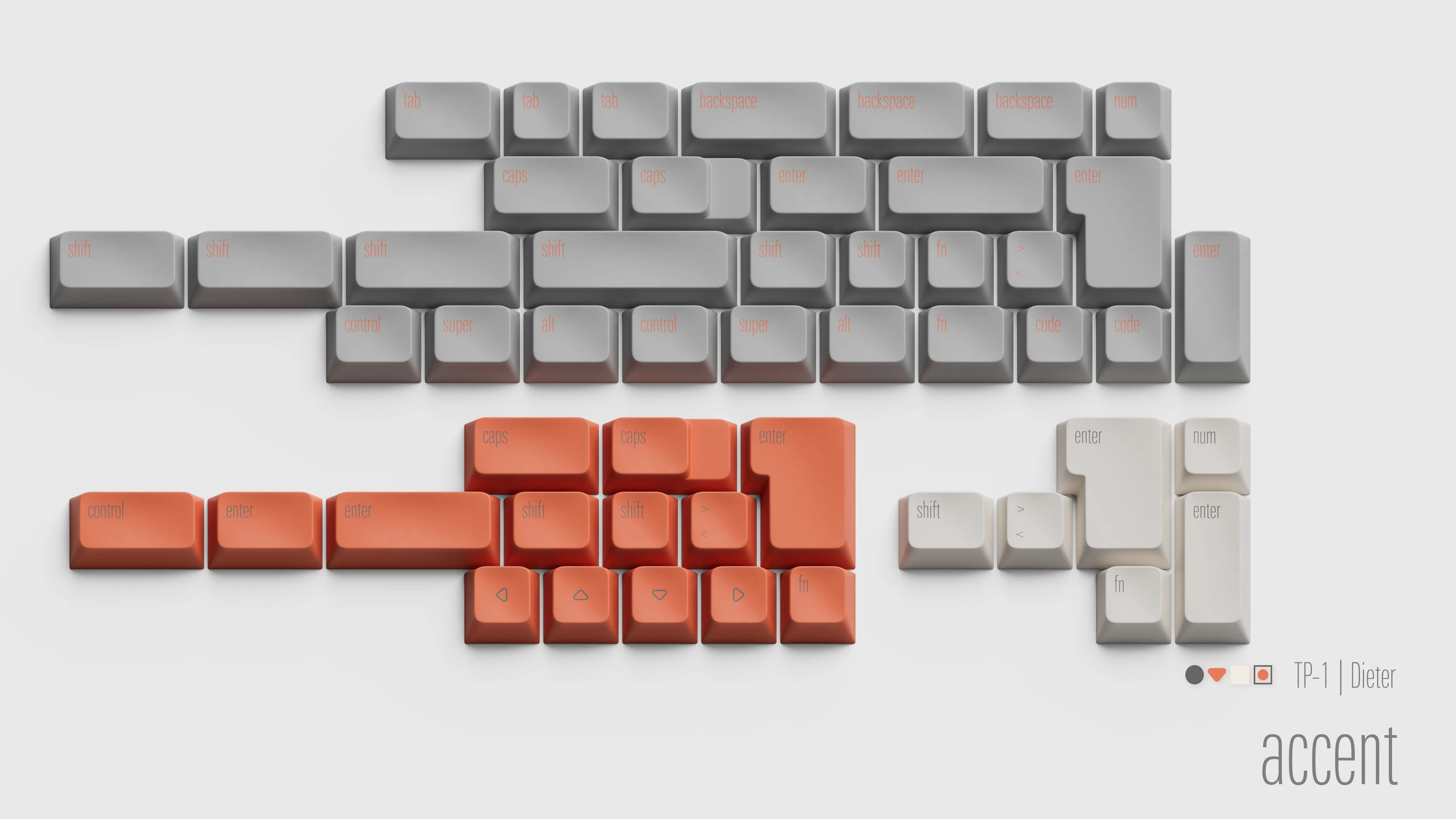 [In Stock] Geistmaschine TP-1 Dieter PBT Keycap Set - Image 10