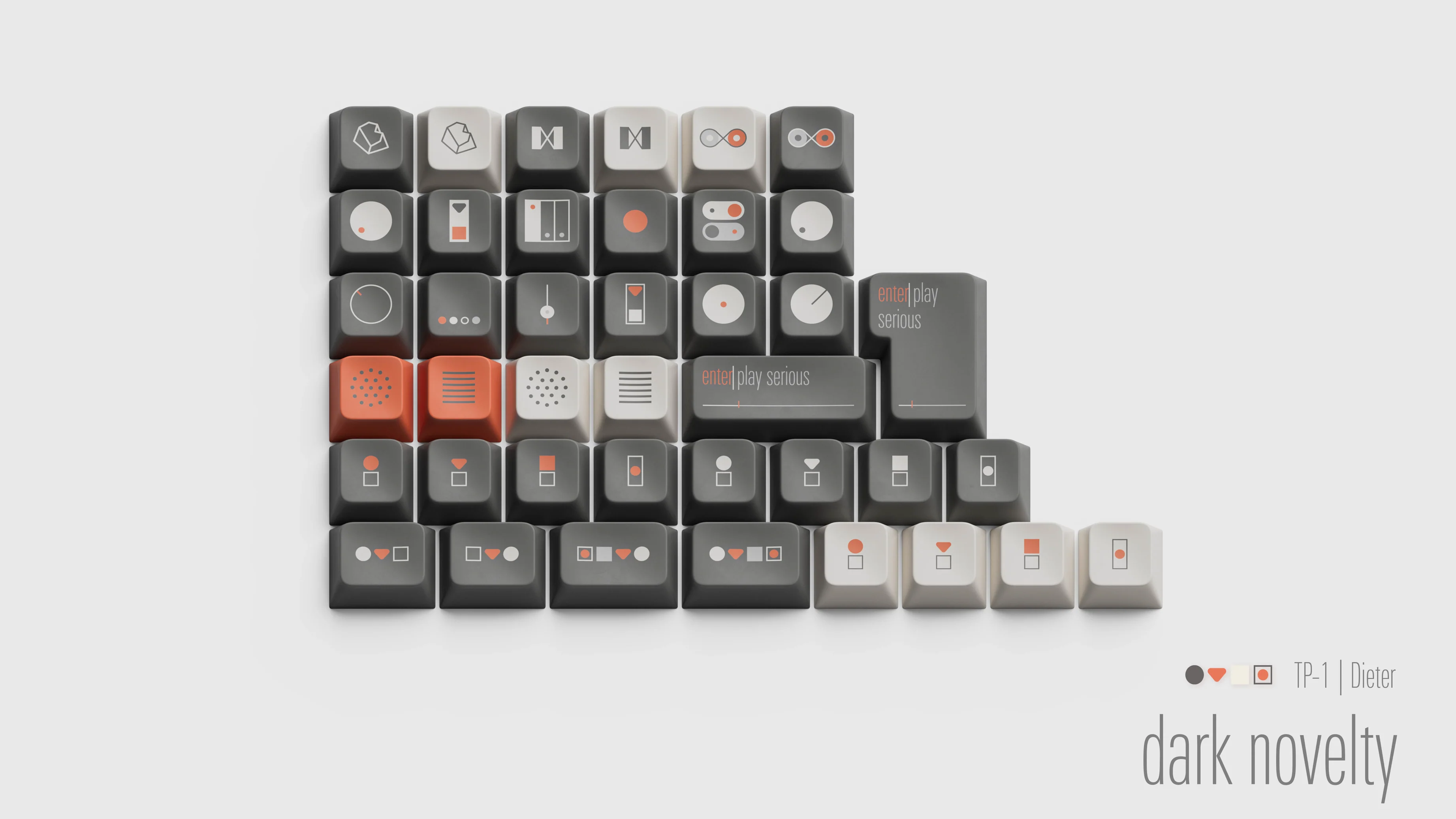 [In Stock] Geistmaschine TP-1 Dieter PBT Keycap Set - Image 13