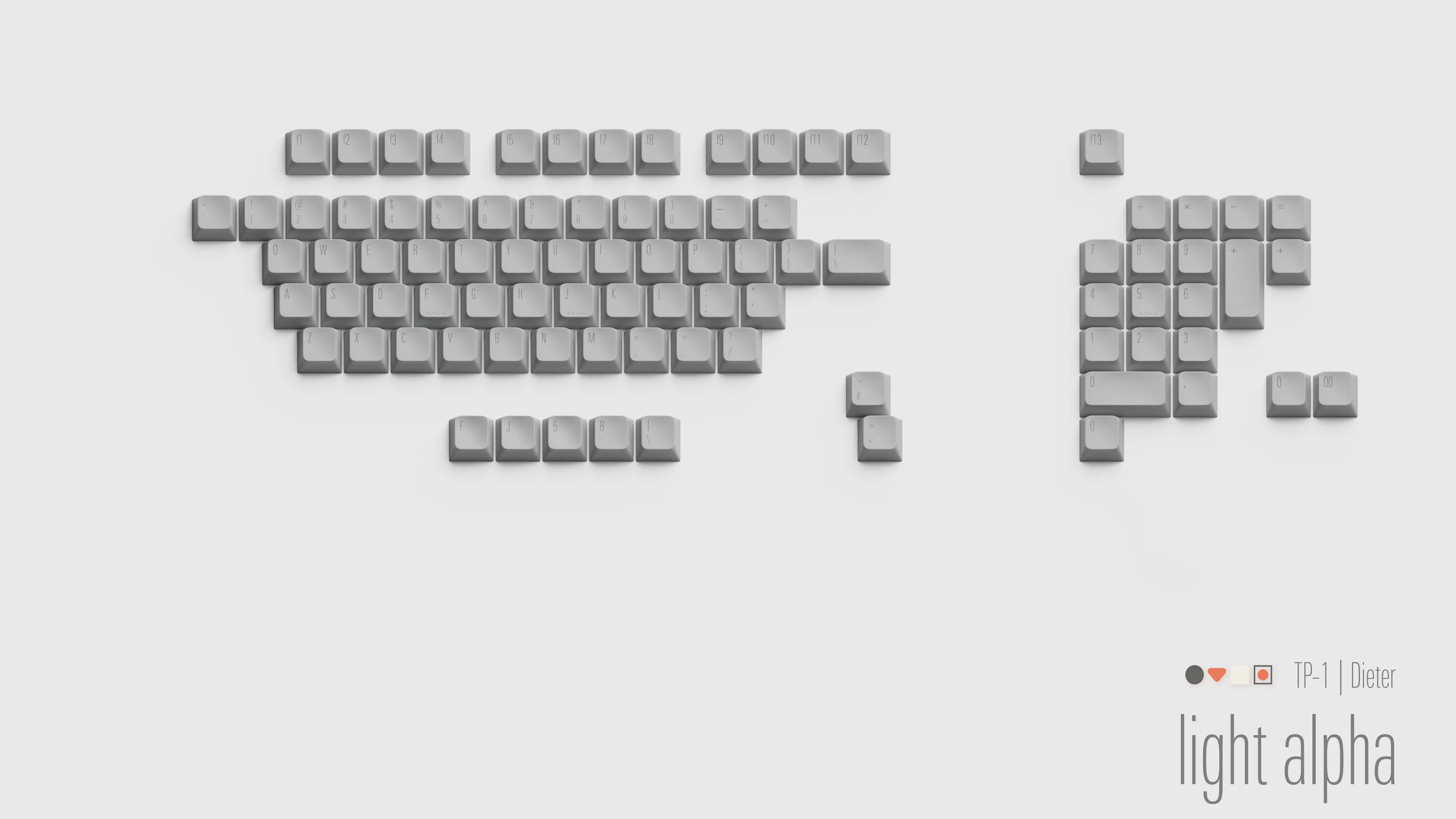 [In Stock] Geistmaschine TP-1 Dieter PBT Keycap Set - Image 15