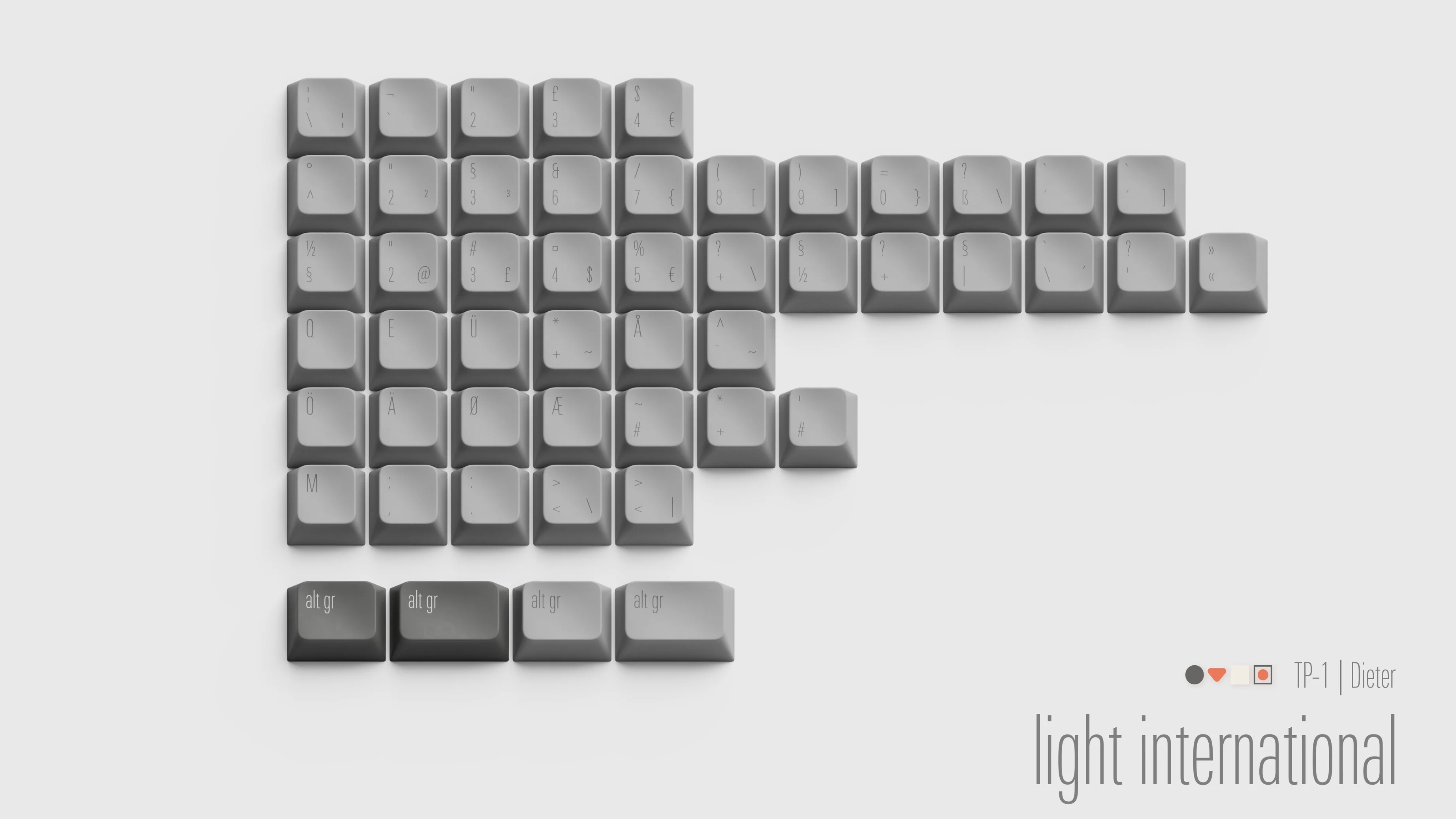 [In Stock] Geistmaschine TP-1 Dieter PBT Keycap Set - Image 17