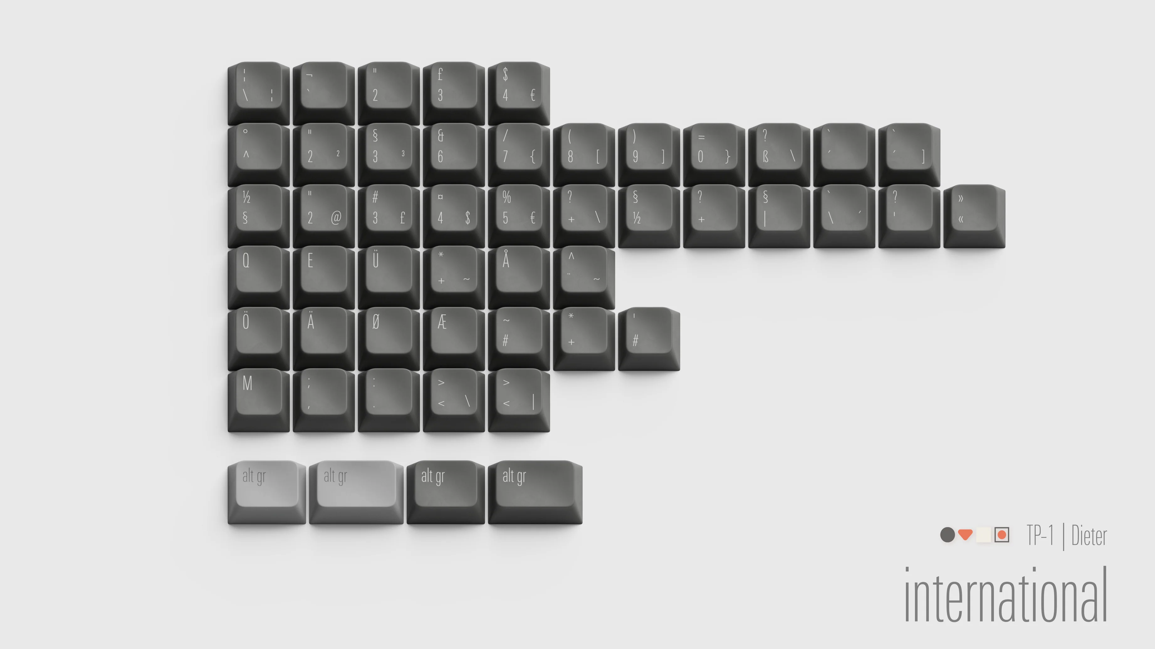 [In Stock] Geistmaschine TP-1 Dieter PBT Keycap Set - Image 18