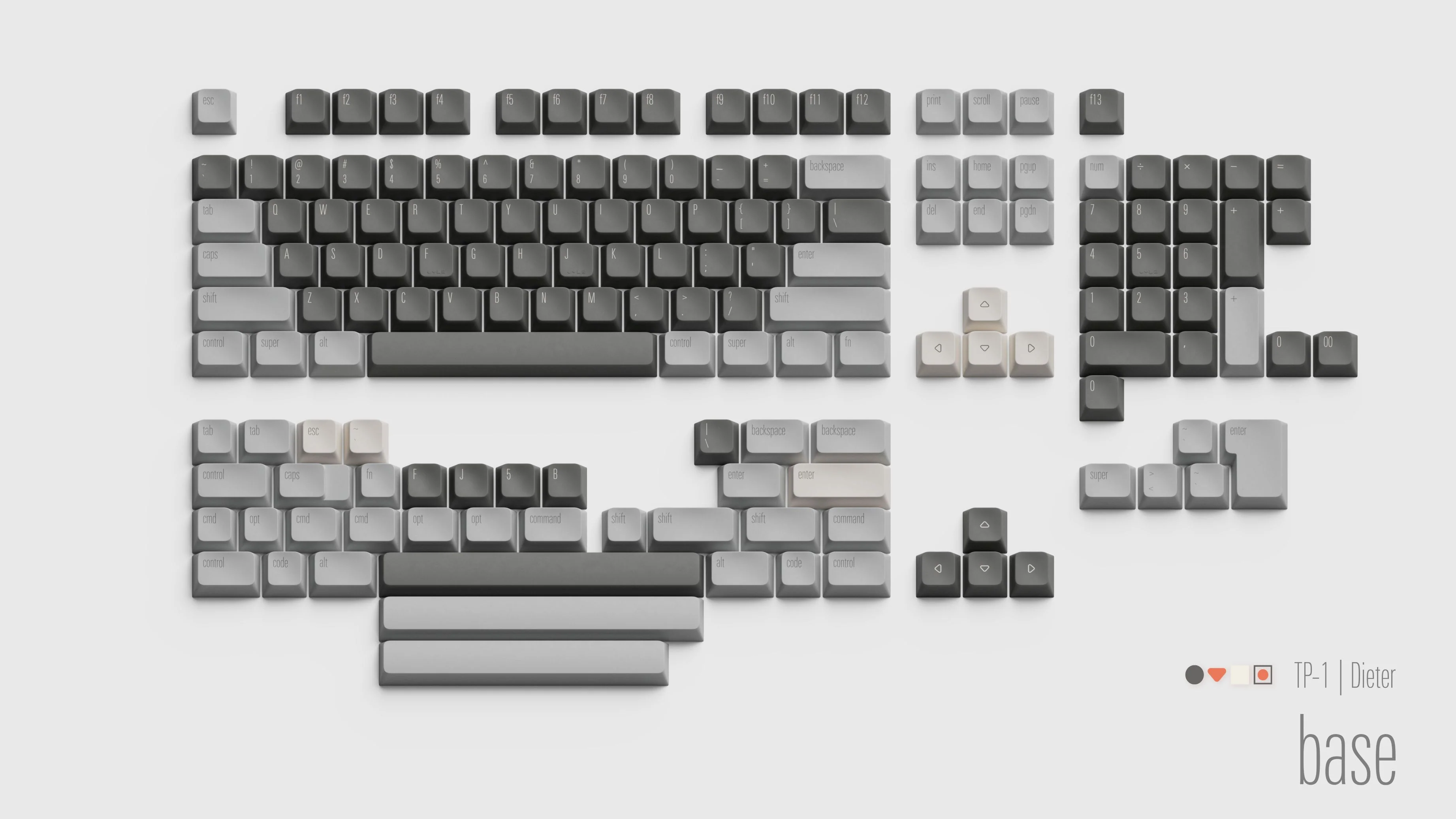 [In Stock] Geistmaschine TP-1 Dieter PBT Keycap Set - Image 19