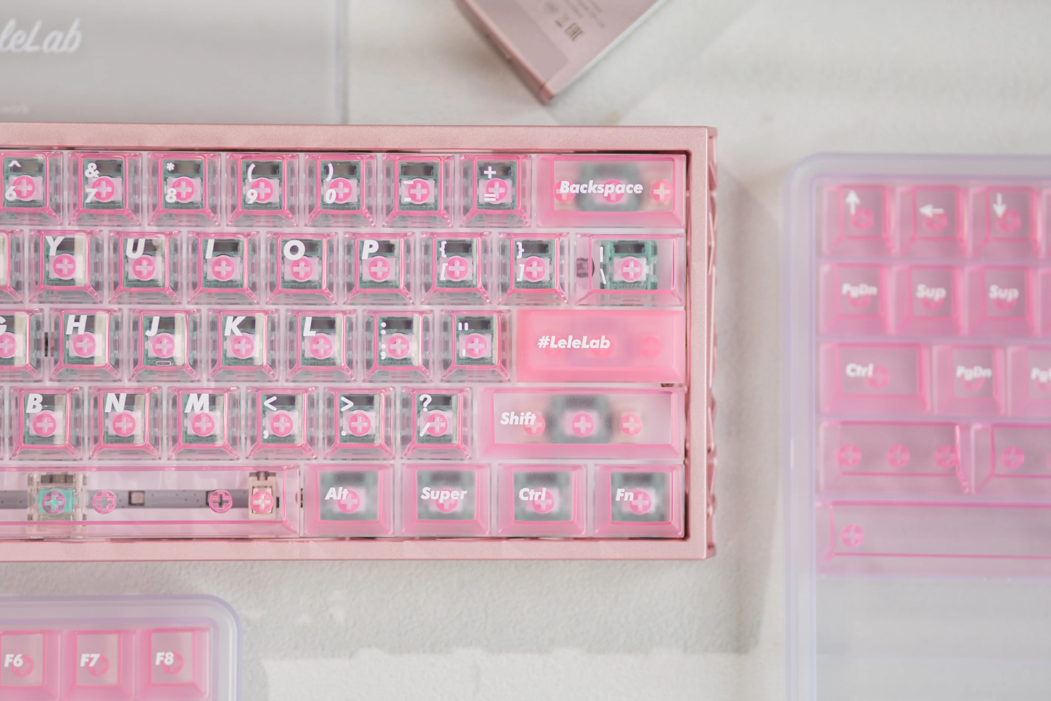 [In Stock] LeleLab Pink Carnival Keycap Set - Image 4