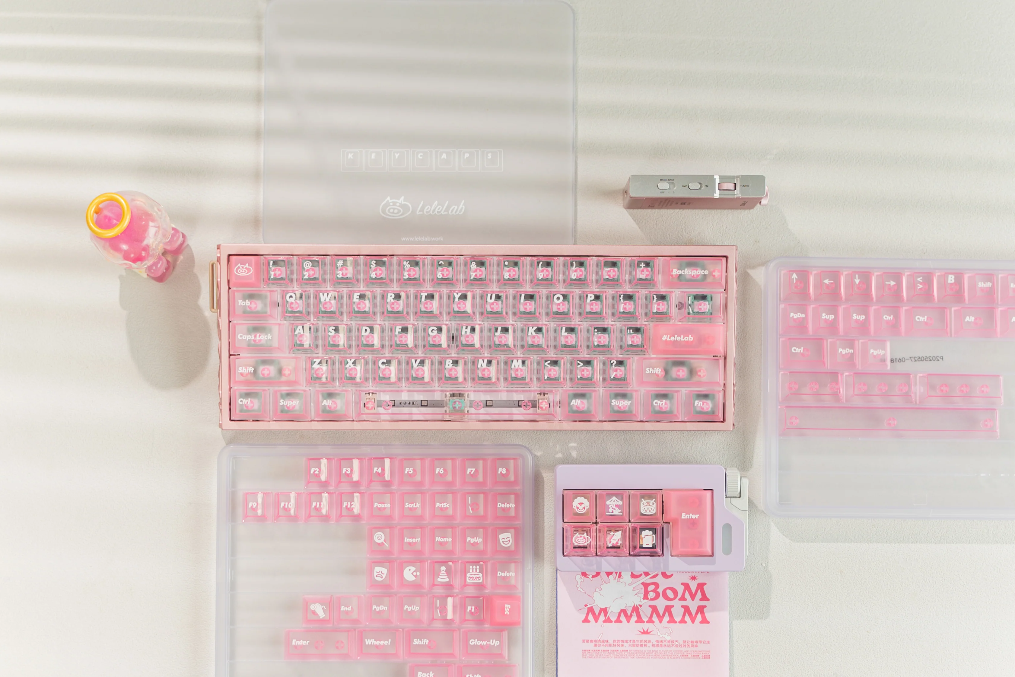 [In Stock] LeleLab Pink Carnival Keycap Set - Image 5