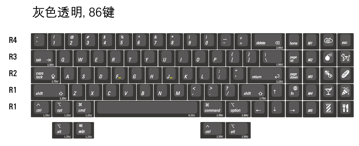[In Stock] LeleLab SuperX Smoky ApplePie Keycap Set - Image 29