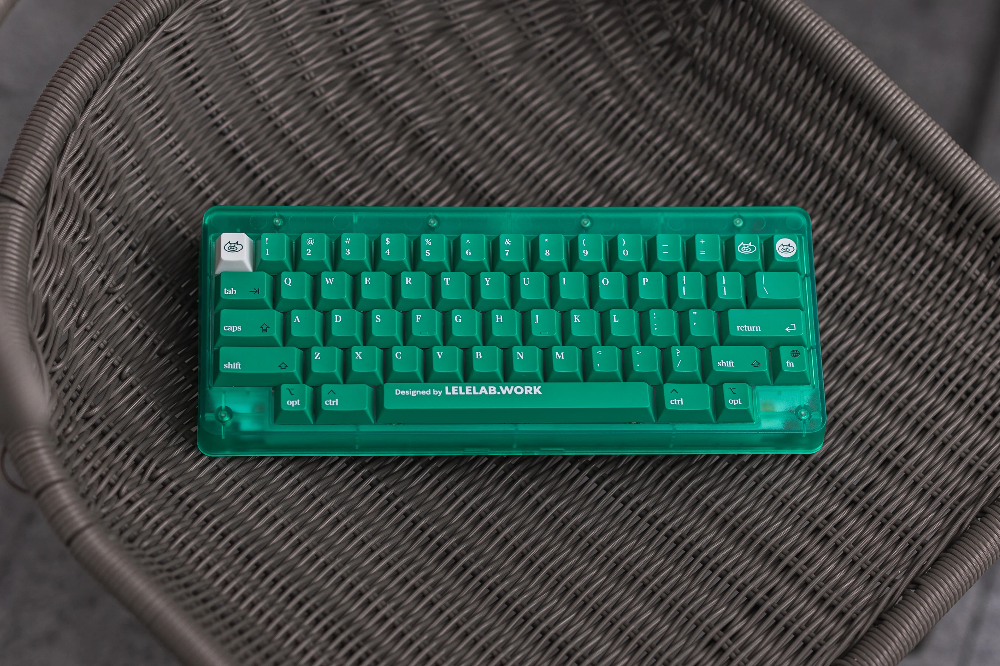 [In Stock] LeleLab Supsup Colombian Green Emerald Keycap Set - Image 15