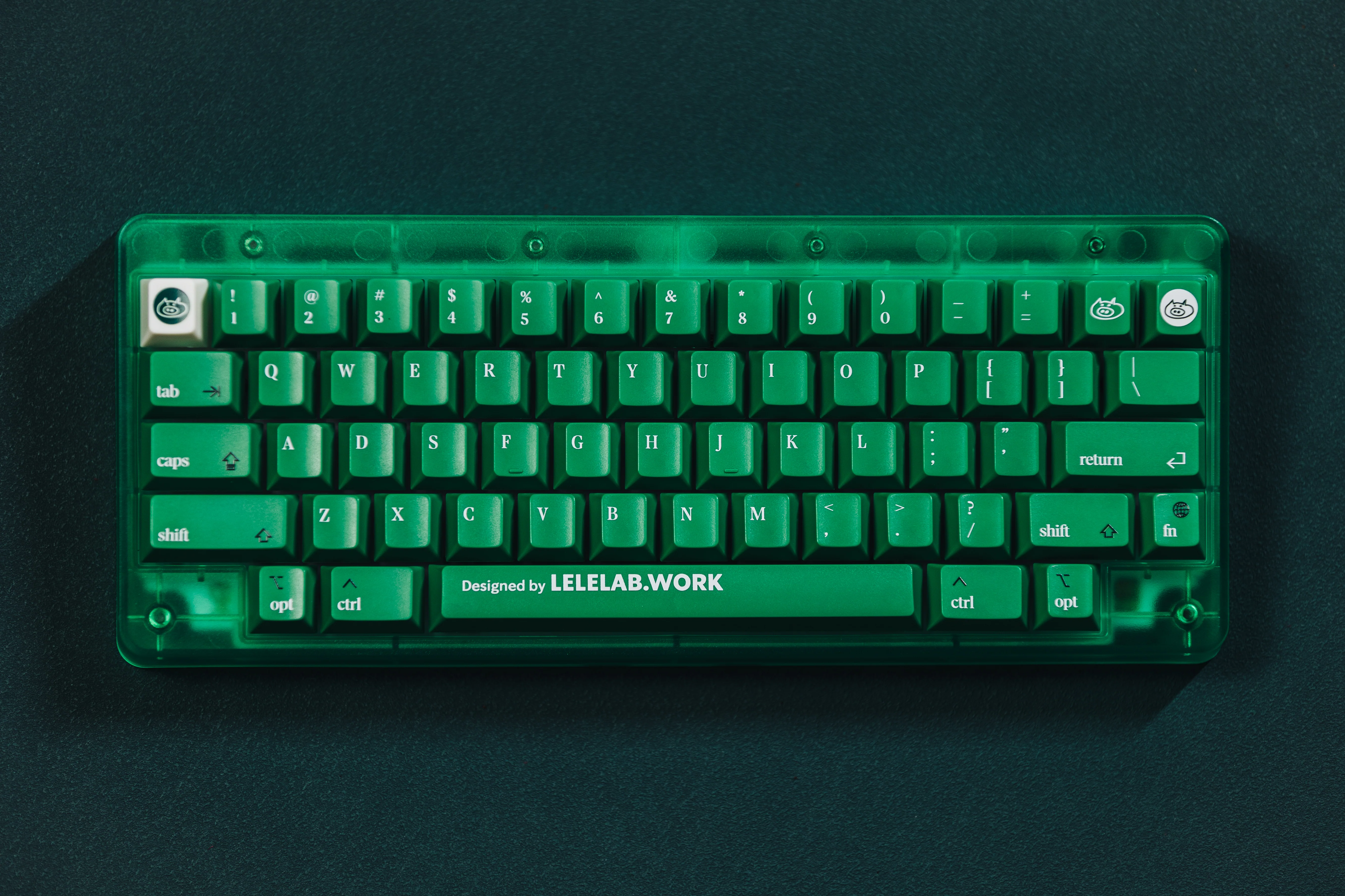 [In Stock] LeleLab Supsup Colombian Green Emerald Keycap Set - Image 8