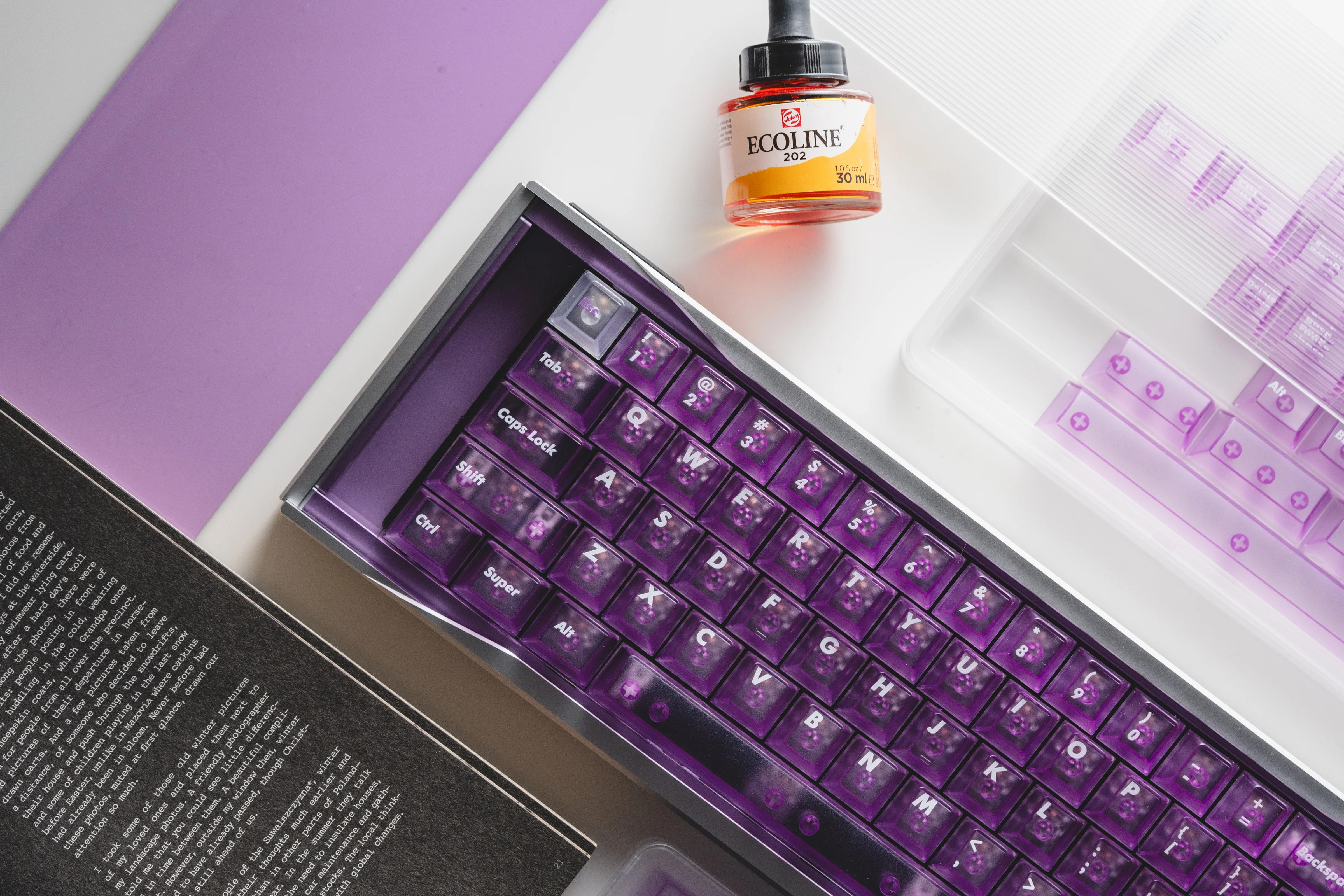 [In Stock] LeleLab Supsup Purple Keycap Set - Image 7