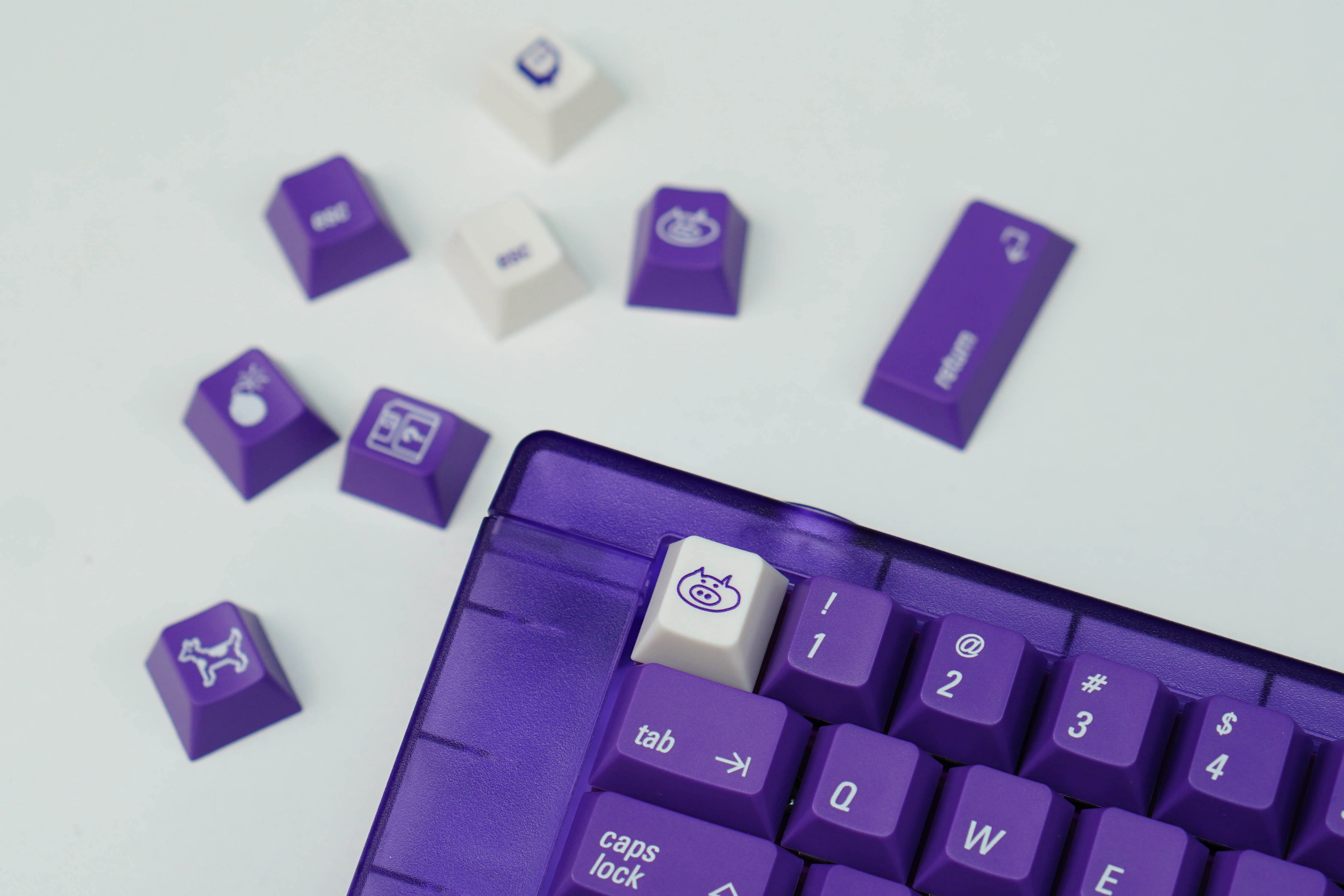[In Stock] LeleLab Supsup Purpple MacOS Keycap Set - Image 21