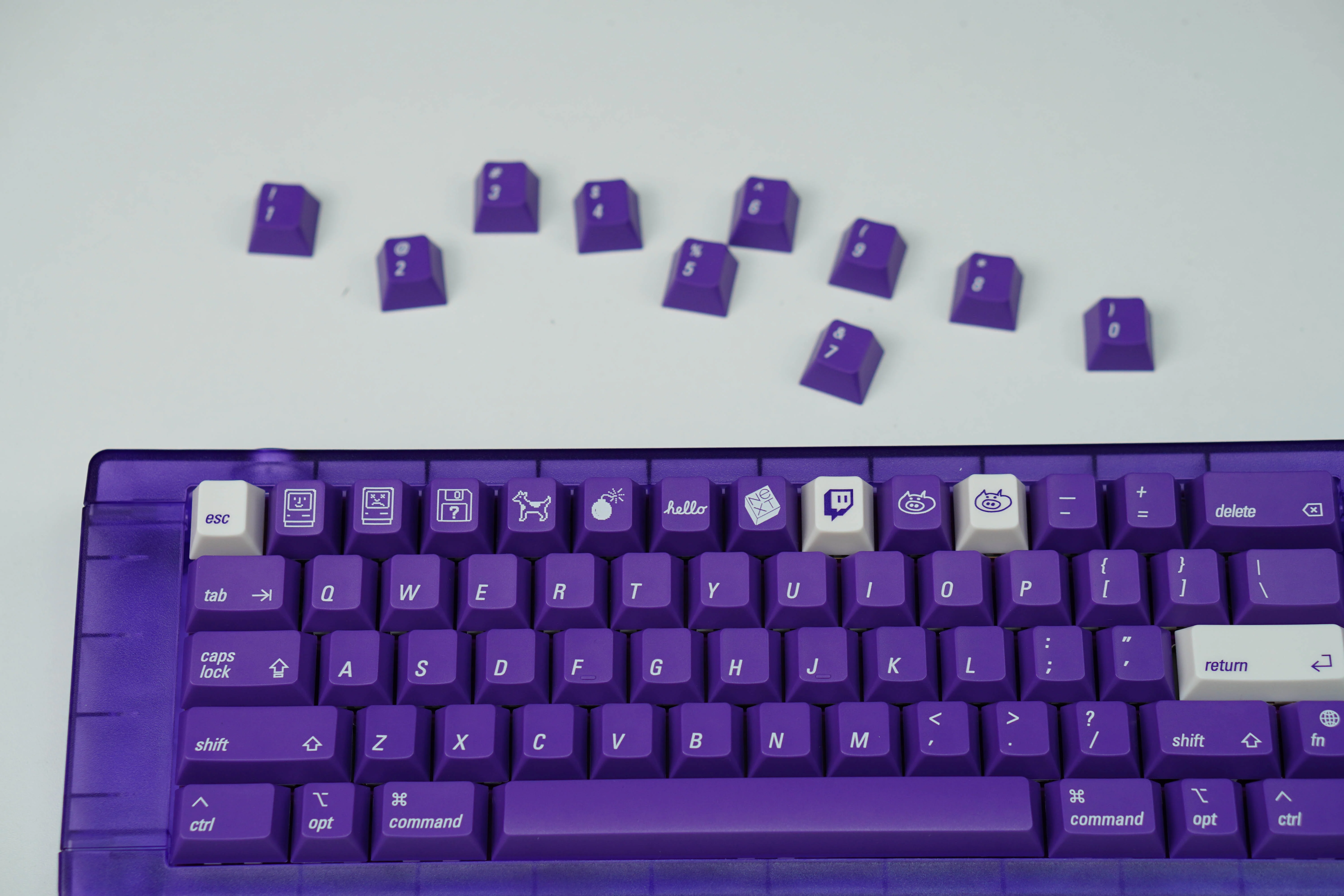 [In Stock] LeleLab Supsup Purpple MacOS Keycap Set - Image 23