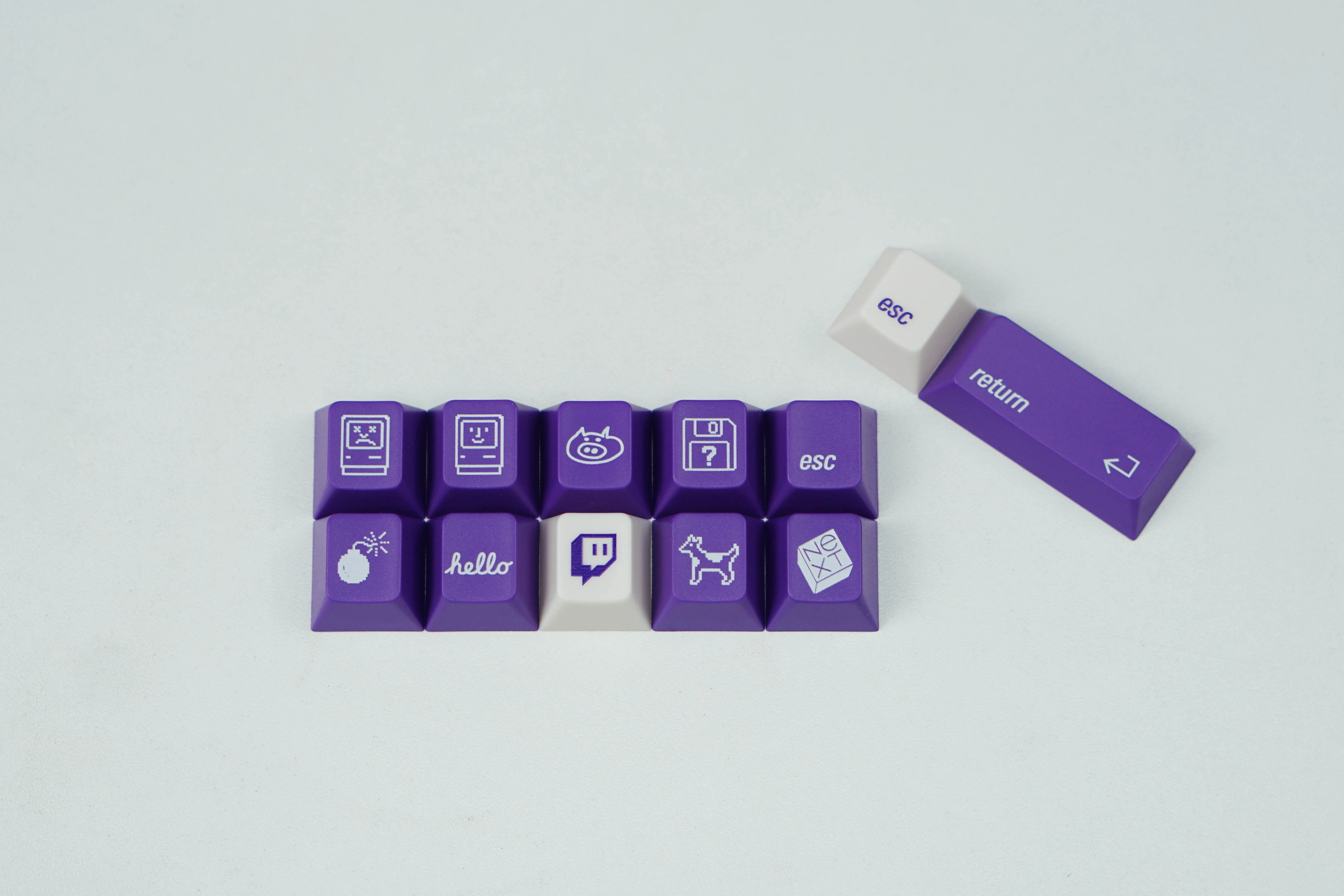 [In Stock] LeleLab Supsup Purpple MacOS Keycap Set - Image 26