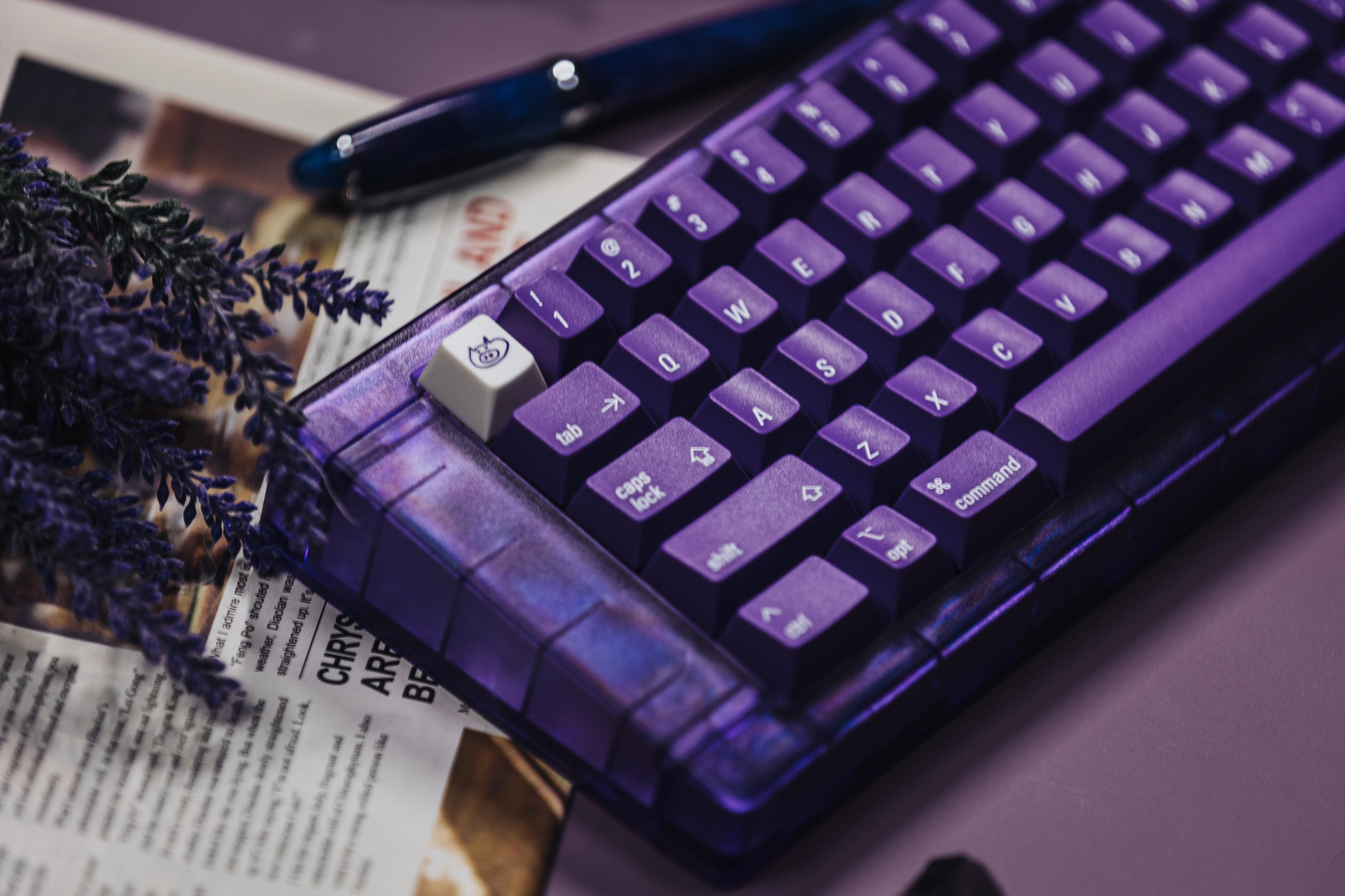 [In Stock] LeleLab Supsup Purpple MacOS Keycap Set - Image 3