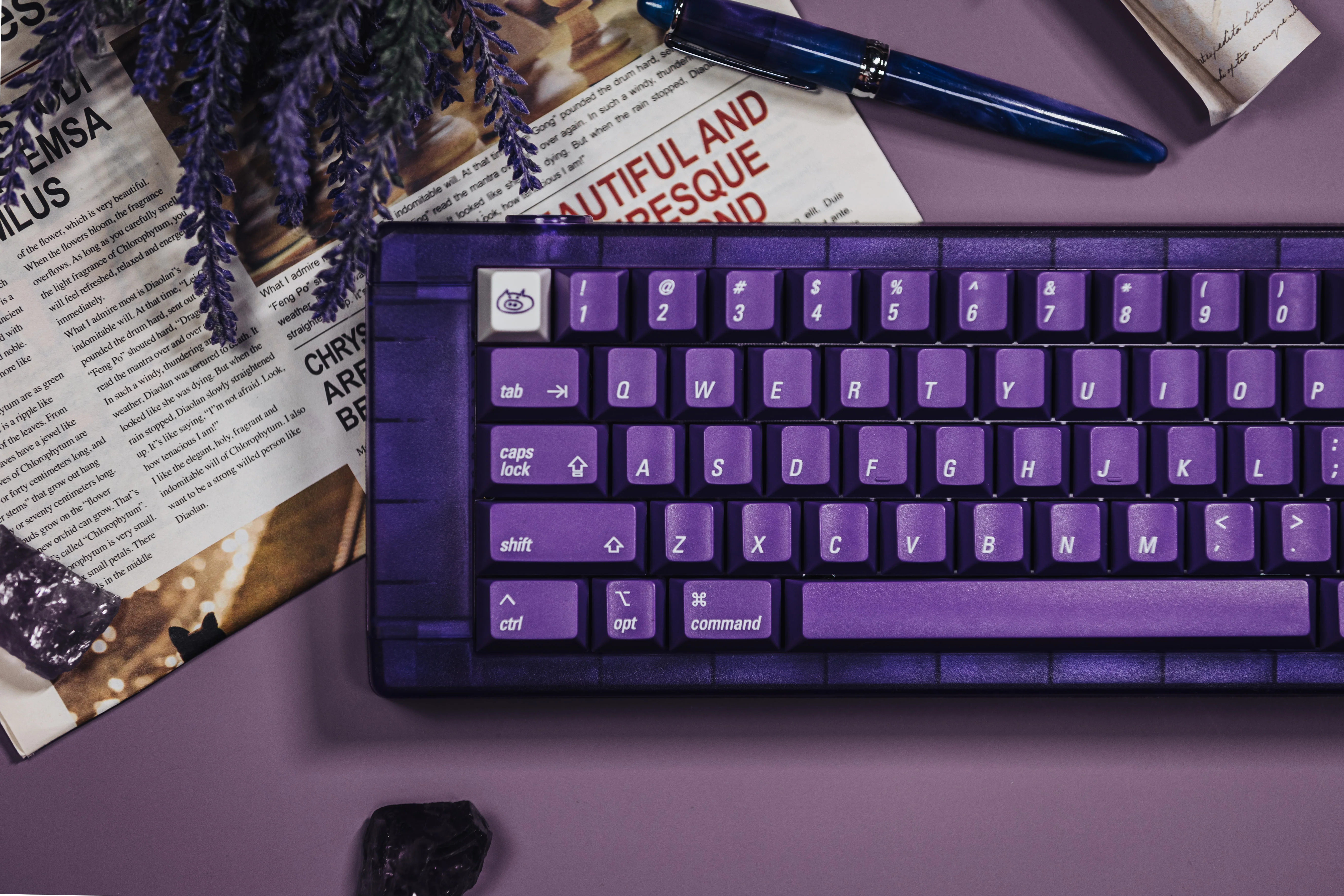 [In Stock] LeleLab Supsup Purpple MacOS Keycap Set - Image 4