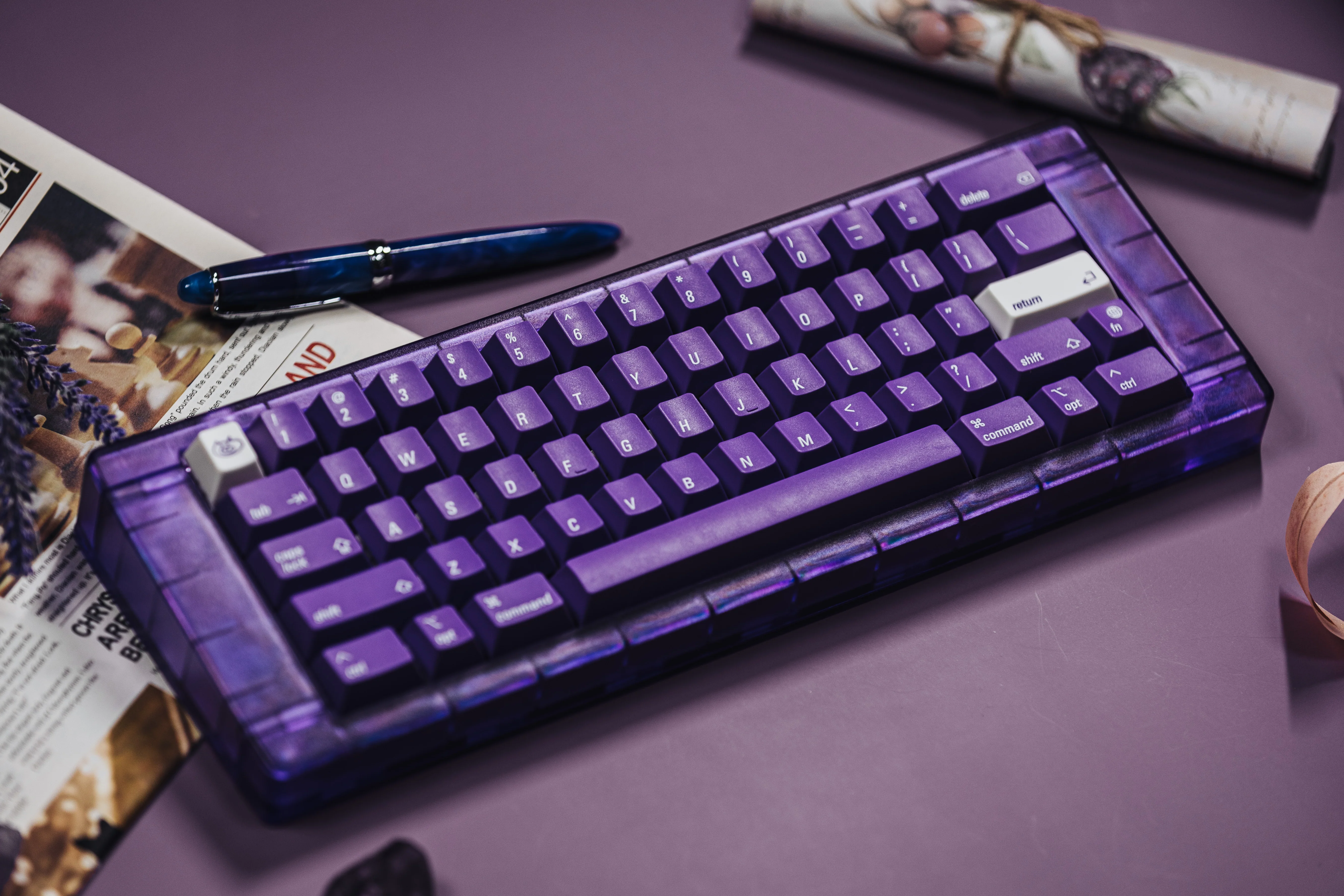 [In Stock] LeleLab Supsup Purpple MacOS Keycap Set - Image 6
