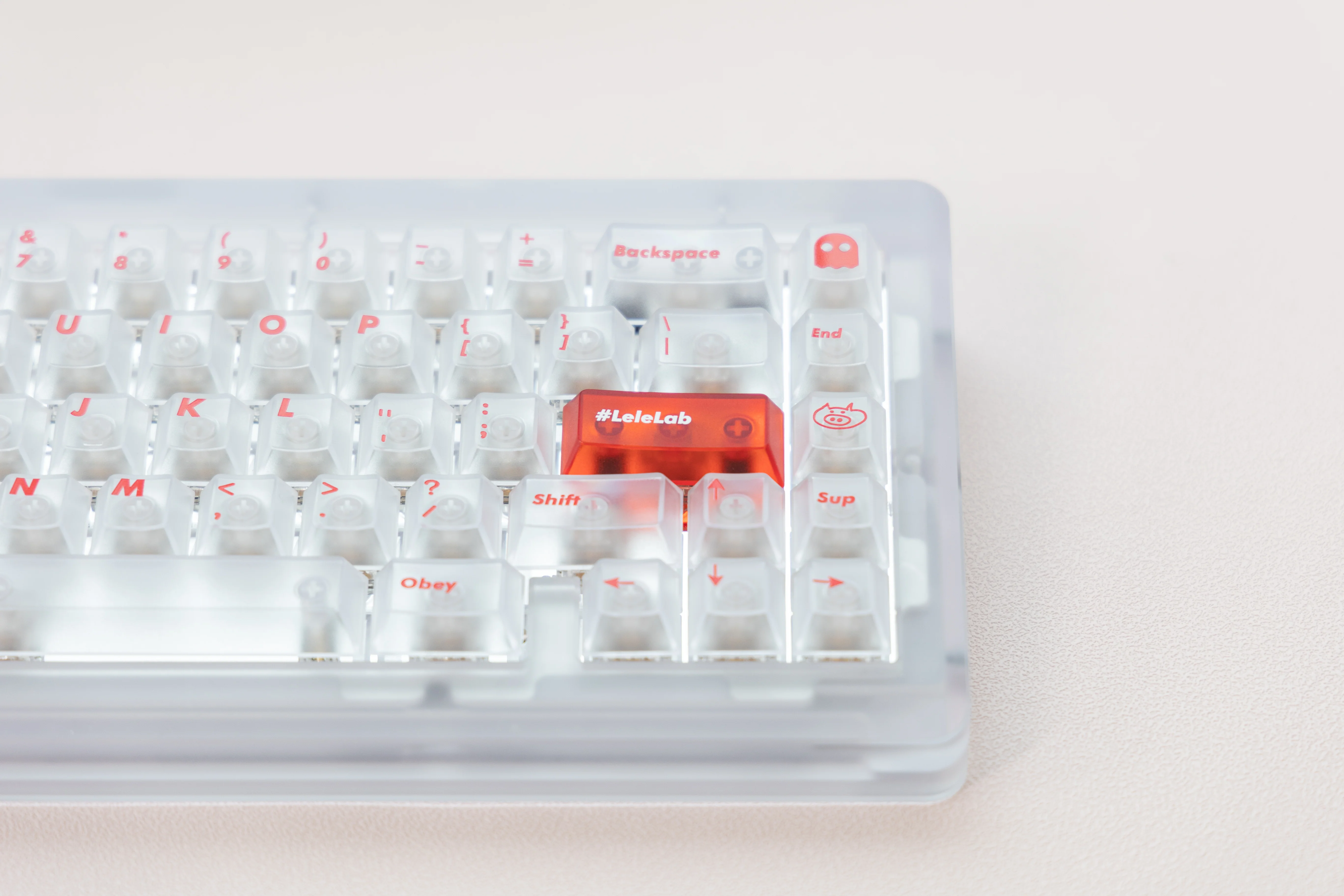 [In Stock] LeleLab Supsup SuperX White Keycap Set - Image 5