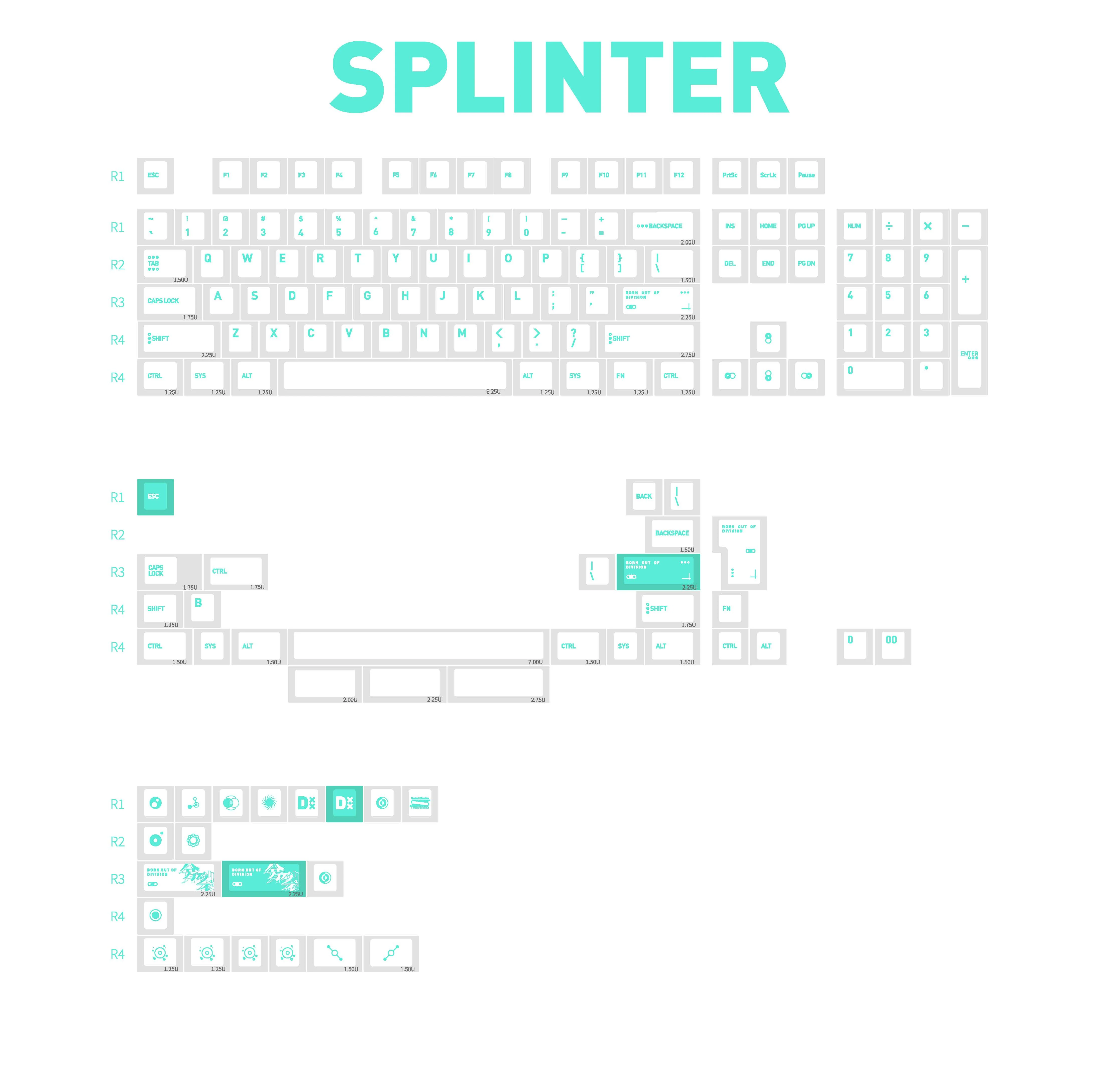 [In Stock] LeleLab x PointWorks SuperX Splinter R2 Keycap Set - Image 31