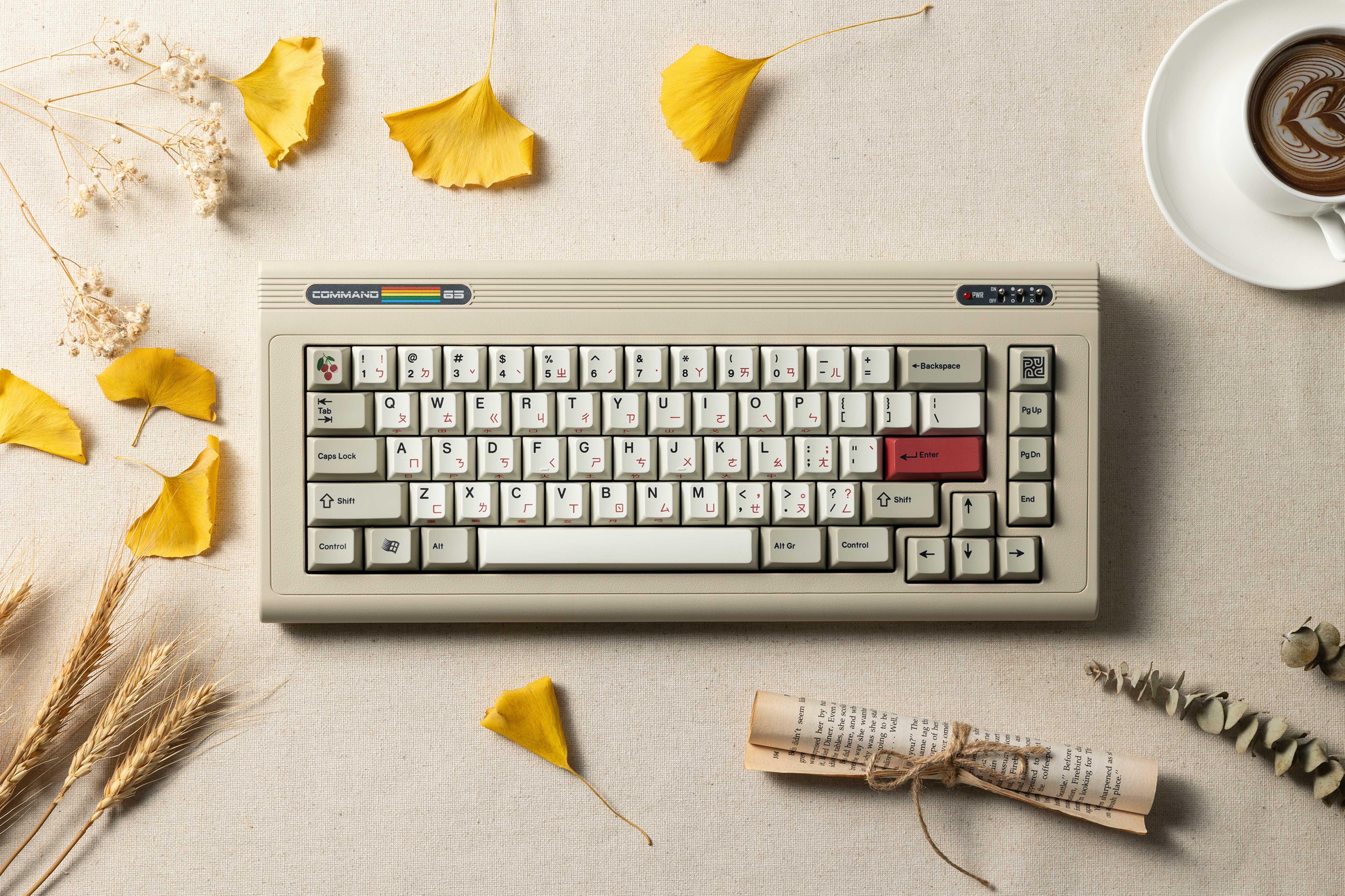 [In Stock] PK x BIOI Command 65 R2 Vintage Custom Mechanical Keyboard Kit - Image 13
