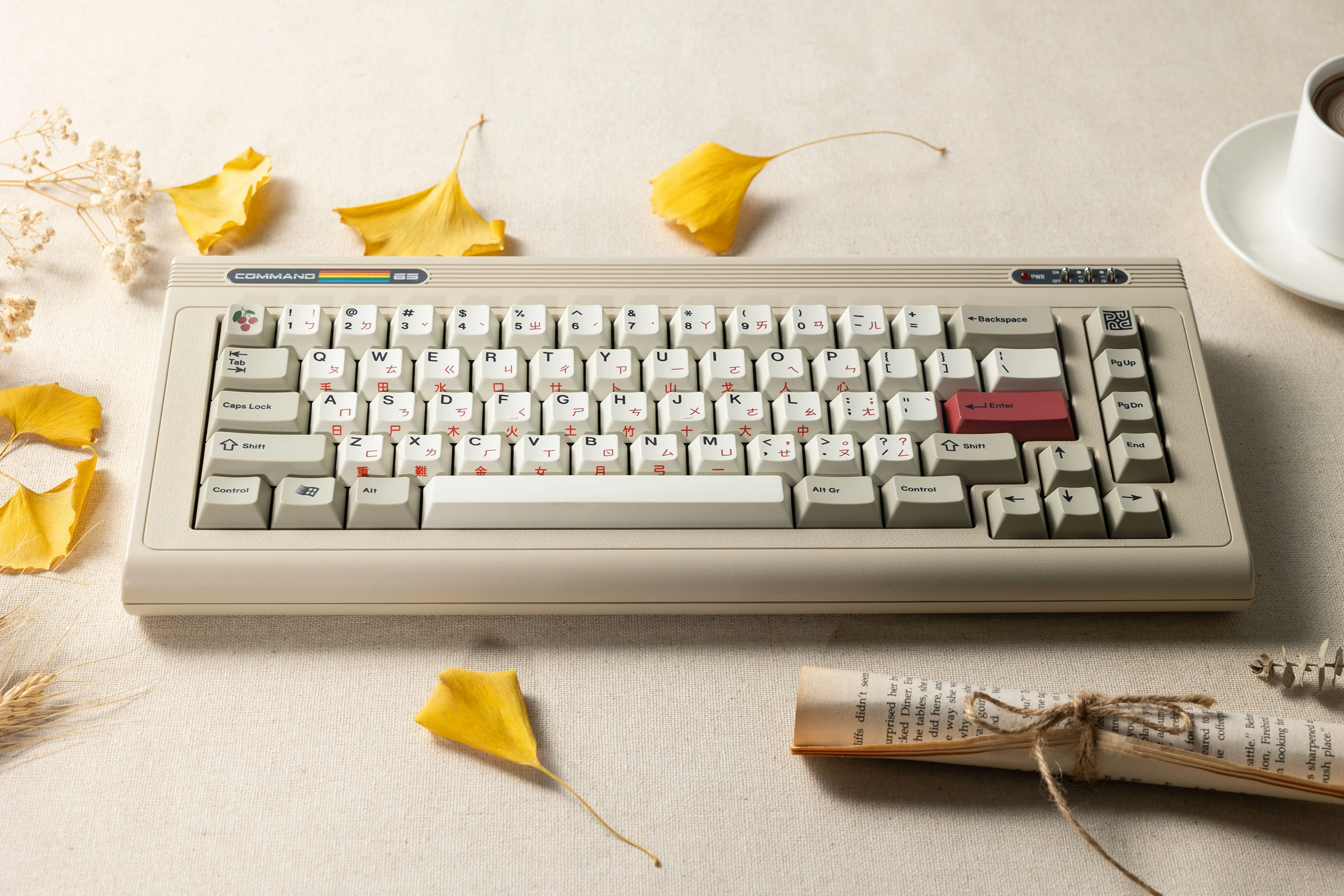[In Stock] PK x BIOI Command 65 R2 Vintage Custom Mechanical Keyboard Kit - Image 20