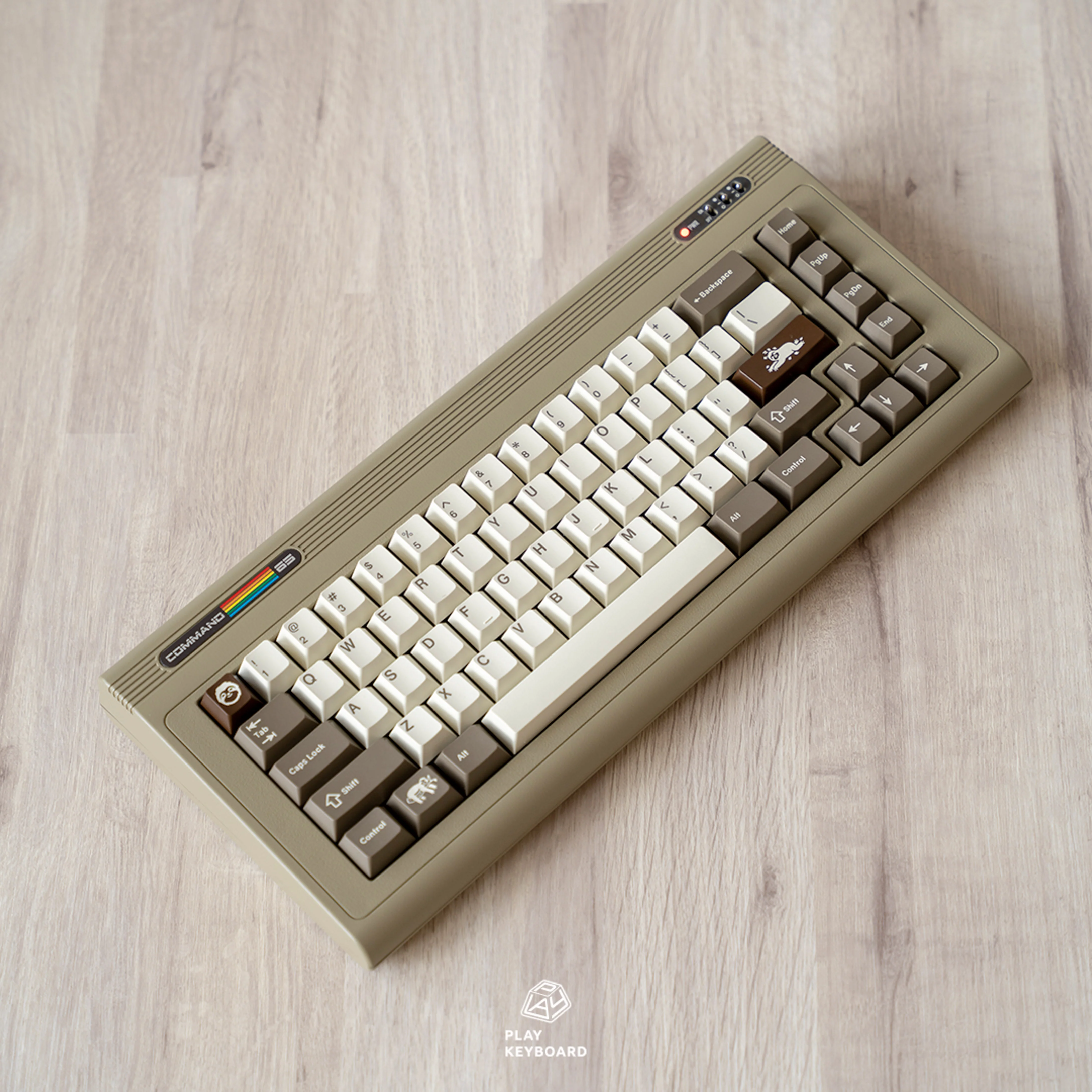 [In Stock] PK x BIOI Command 65 R2 Vintage Custom Mechanical Keyboard Kit - Image 44