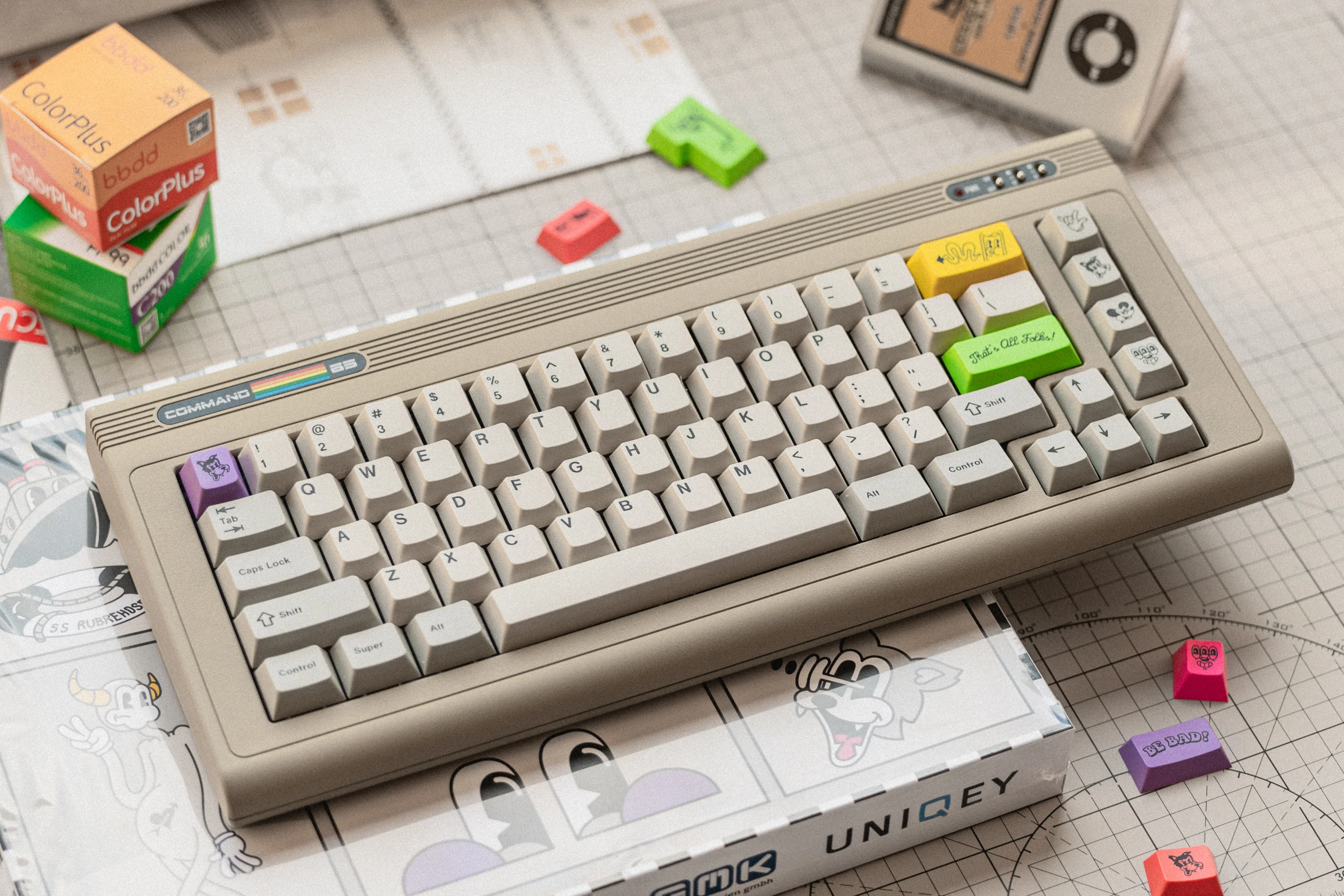 [In Stock] PK x BIOI Command 65 R2 Vintage Custom Mechanical Keyboard Kit - Image 47