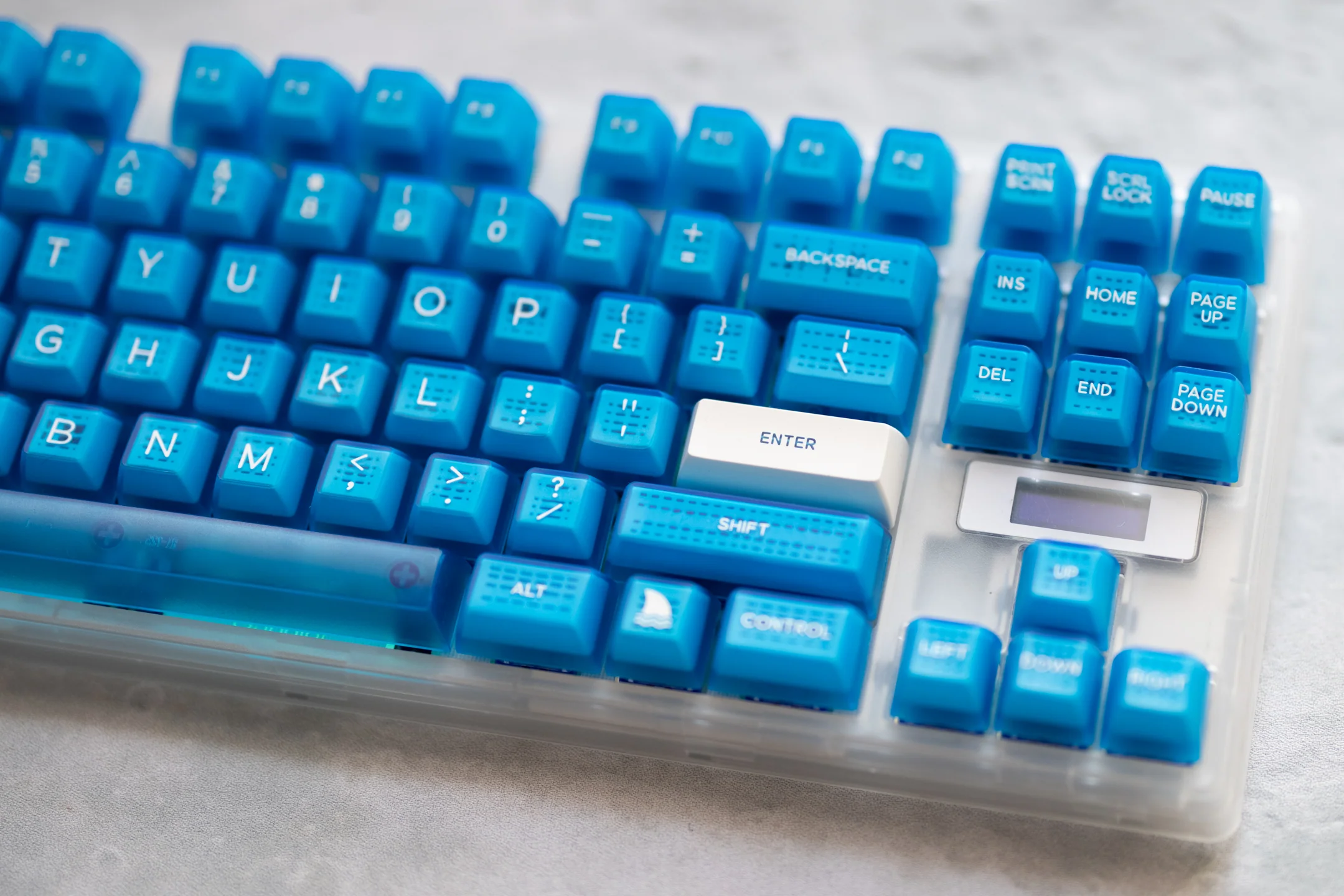 [In Stock] Domikey SA SeaSurfing Clear Blue ABS Doubleshot Keyset - Image 4