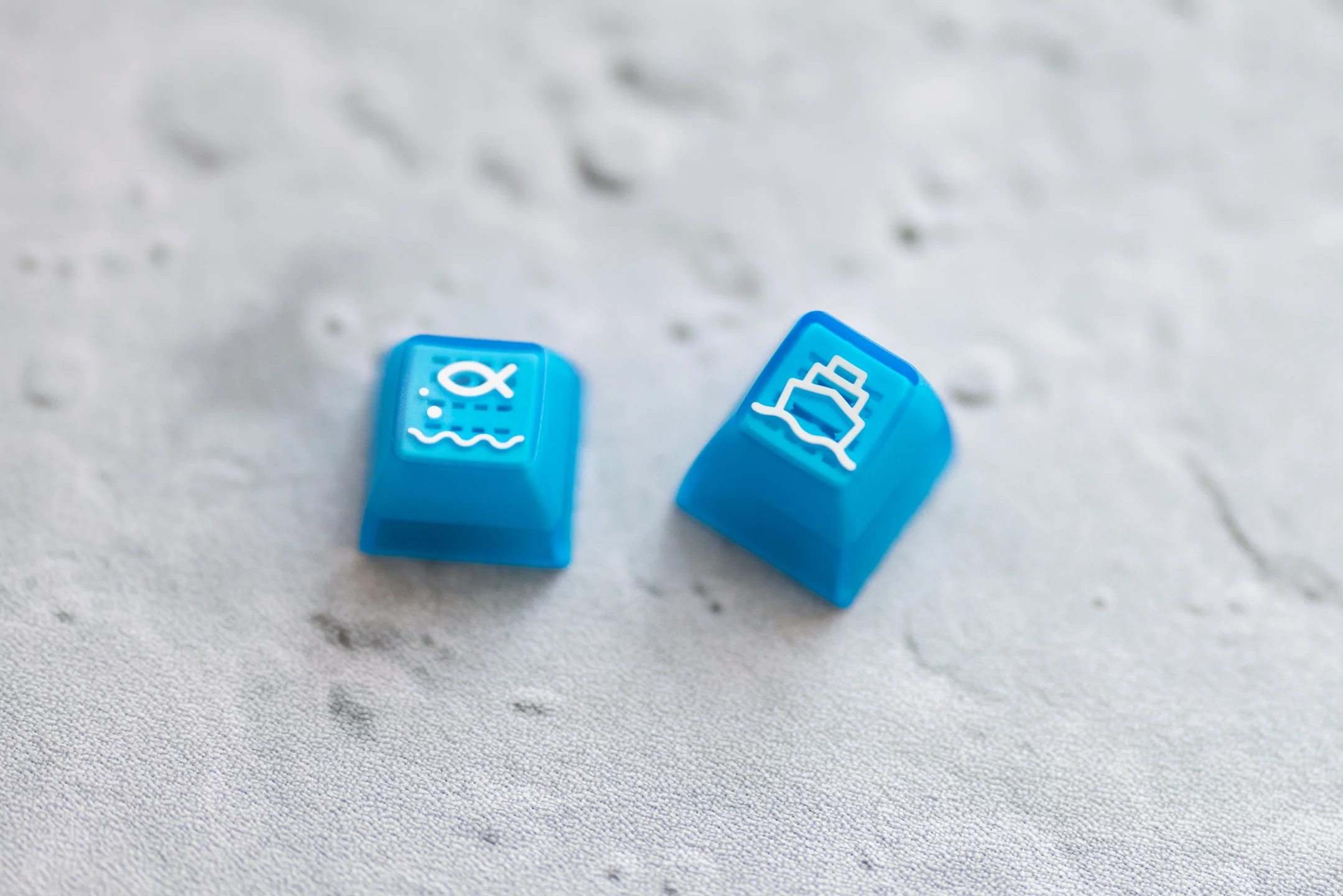 [In Stock] Domikey SA SeaSurfing Clear Blue ABS Doubleshot Keyset - Image 8